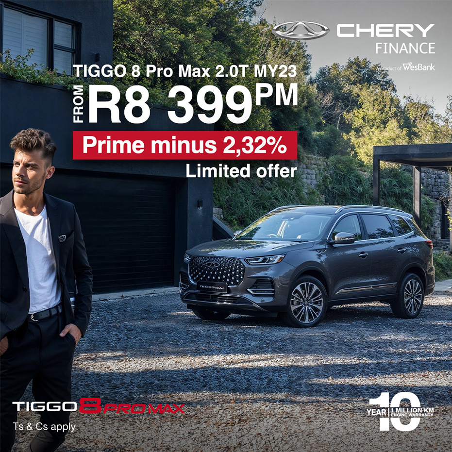 Finance Offer for the Tiggo 8 Pro MY23